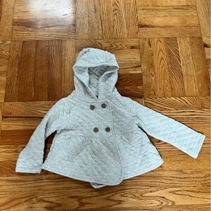 Carters Quilted Hooded Button Down Jacket